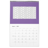 Nieuw-Zeeland Abalone Paua Shell Pattern 1 Kalender (Mar 2027)