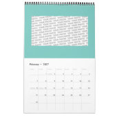 Nieuw-Zeeland Abalone Paua Shell Pattern 1 Kalender (Feb 2027)