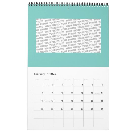 Nieuw-Zeeland Abalone Paua Shell Pattern 1 Kalender (Feb 2026)