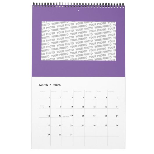 Nieuw-Zeeland Abalone Paua Shell Pattern 1 Kalender (Mar 2026)