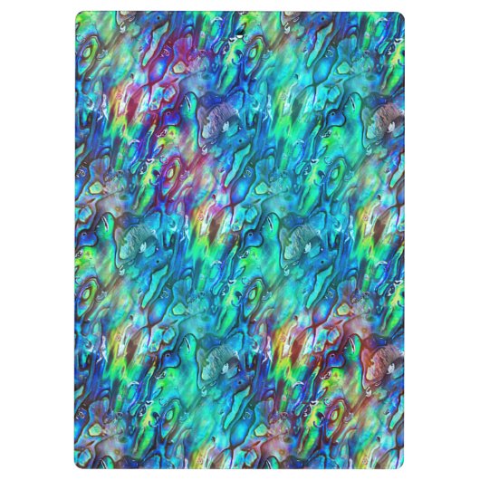 Nieuw-Zeeland Abalone Paua Shell Pattern 1 Klembord (Achterkant)