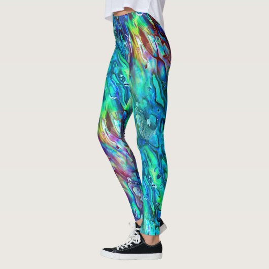 Nieuw-Zeeland Abalone Paua Shell Pattern 1 Leggings (Links)