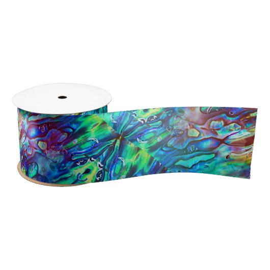 Nieuw-Zeeland Abalone Paua Shell Pattern 1 Lint (Spoel)