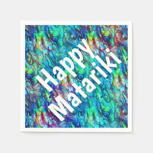 Nieuw-Zeeland Abalone Paua Shell Pattern 1 Servet (Voorkant)