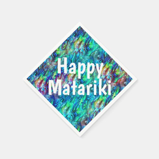 Nieuw-Zeeland Abalone Paua Shell Pattern 1 Servet (Hoek)