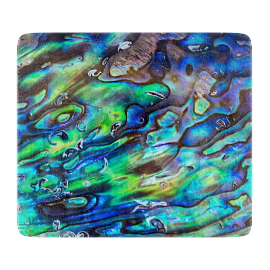 Nieuw-Zeeland Abalone Paua Shell Pattern 1 Snijplank (Voorkant)