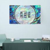 Nieuw-Zeeland Abalone Paua Shell Pattern 1 Spandoek (Beurs)