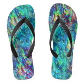Nieuw-Zeeland Abalone Paua Shell Pattern 1 Teenslippers (Voetbed)