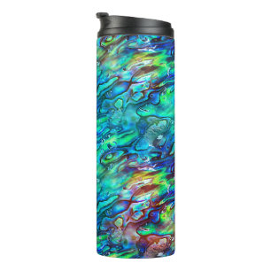 Nieuw-Zeeland Abalone Paua Shell Pattern 1 Thermosbeker