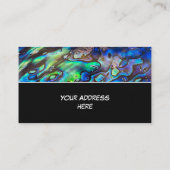 Nieuw-Zeeland Abalone Paua Shell Pattern 1 Visitekaartje (Achterkant)