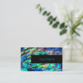 Nieuw-Zeeland Abalone Paua Shell Pattern 1 Visitekaartje (Staand voorkant)
