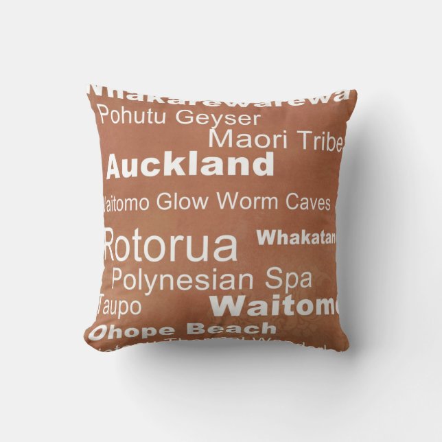 Nieuw-Zeeland Accent Pillow Kussen (Voorkant)