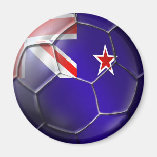 Nieuw-Zeeland Alle blanken kiwi vlag Ball Magneet