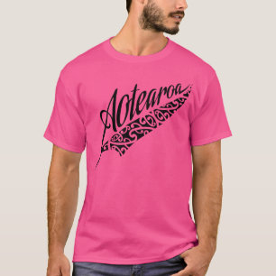 Nieuw-Zeeland Aotearoa Kiwi Fern All Blacks Tattoo T-shirt