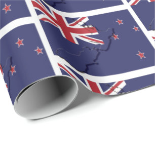 NIEUW-ZEELAND Aotearoa Nieuw-Zeelandse vlag Cadeaupapier
