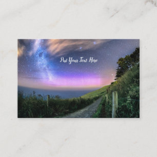 Nieuw-Zeeland Aurora Dunedin NZ Zuidelijke lic Visitekaartje