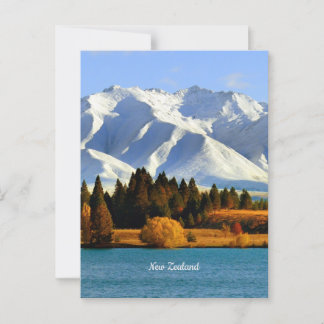 Nieuw-Zeeland berglandschap Briefkaart
