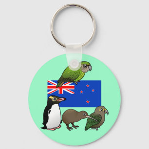 Nieuw-Zeeland Birdorables Sleutelhanger