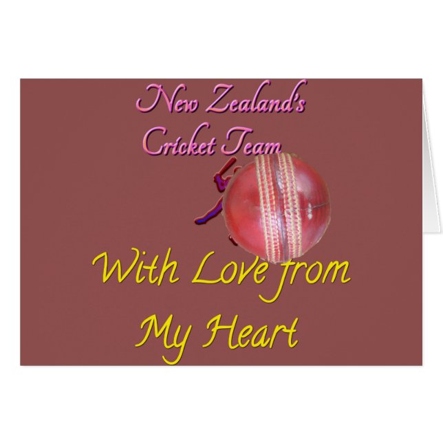 Nieuw-Zeeland cricket player leuk (Voorkant Horizontaal)