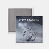 Nieuw-Zeeland - Exploding Mud (Fridge Magnet) Magneet (Voorkant / Achterkant)