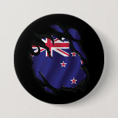 Nieuw-Zeeland Gekopieerde vlag Ronde Button 7,6 Cm (Voorkant)
