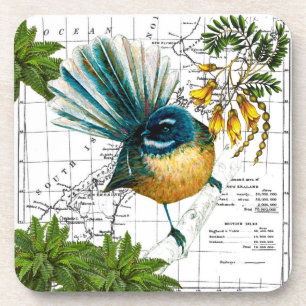 Nieuw-Zeeland Inheemse Onderzetter Set