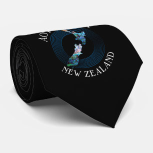 NIEUW-ZEELAND KAART PAUA STROPDAS