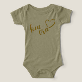 NIEUW-ZEELAND KIA ORA MAORI GOLD SCRIPT NAAM NZ