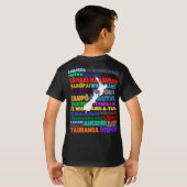 Nieuw-Zeeland Kinder T-shirt van Kiwi Places (Achterkant volledig)