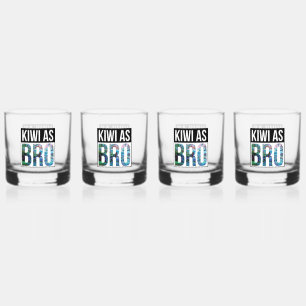 NIEUW-ZEELAND KIWI ALS BRO BBQ WHISKY GLAS