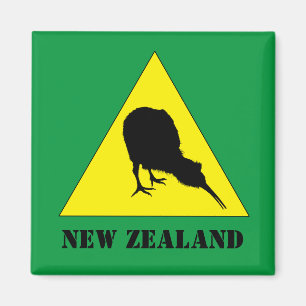 Nieuw-Zeeland, Kiwi Bird & No Flying Zone/Aotearoa Magneet