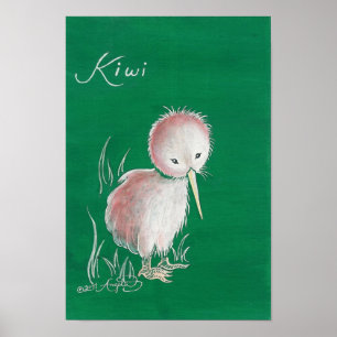 Nieuw-Zeeland Kiwi Bird Poster