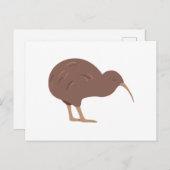 Nieuw-Zeeland Kiwi Briefkaart (Voorkant / Achterkant)