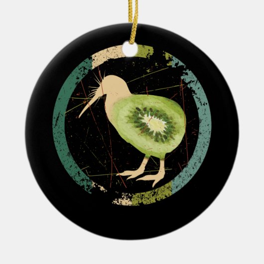  Nieuw-Zeeland Kiwi Keramisch Ornament (Voorkant)