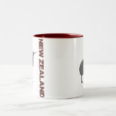 Nieuw-Zeeland Kiwi Red Ringer Coffee Mok Cup (Center)