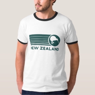 Nieuw-Zeeland Kiwi Strepen Heren T-Shirt