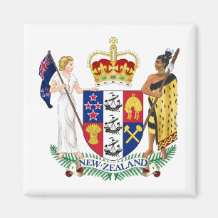 Nieuw-Zeeland land wapen symbool embleem vlag Magneet