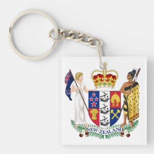 Nieuw-Zeeland land wapen symbool embleem vlag Sleutelhanger