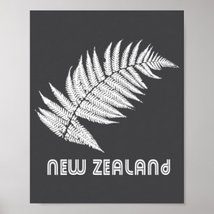 Nieuw-Zeeland Lange Mouwen Poster