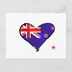 Nieuw-Zeeland liefdesvlaggeschenken Briefkaart