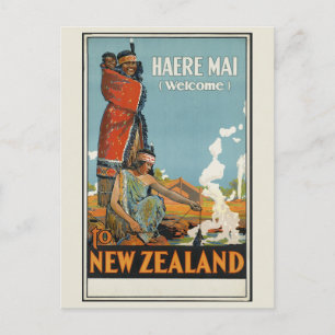  Nieuw-Zeeland Maori Haere Mai Welkom Reizen Briefkaart