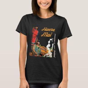 Nieuw-Zeeland Maori Kunst Haere Mai Reizen T-shirt