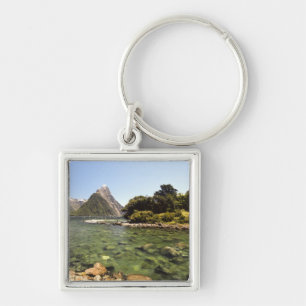 Nieuw-Zeeland, Miter Peak en Bowen die de rivier b Sleutelhanger