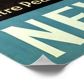 Nieuw-Zeeland ~ Miter Peak Poster (Hoek)