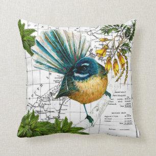 Nieuw-Zeeland Native Fantail Pillow Kussen