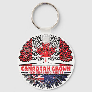 Nieuw-Zeeland Nieuw-Zeeland Canada - boomstammen Sleutelhanger