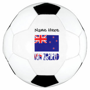 Nieuw-Zeeland Nieuw-Zeelander Vlag Gepersonaliseer Voetbal