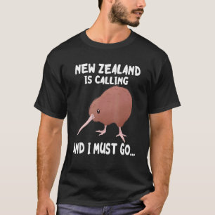 Nieuw-Zeeland noemt Kiwi in het wild levende vogel T-shirt