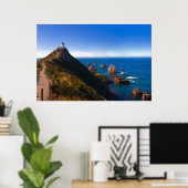 Nieuw-Zeeland: Nugget Point Poster (Thuiskantoor)