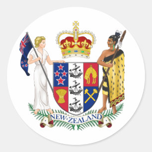 Nieuw-Zeeland NZ Ronde Sticker